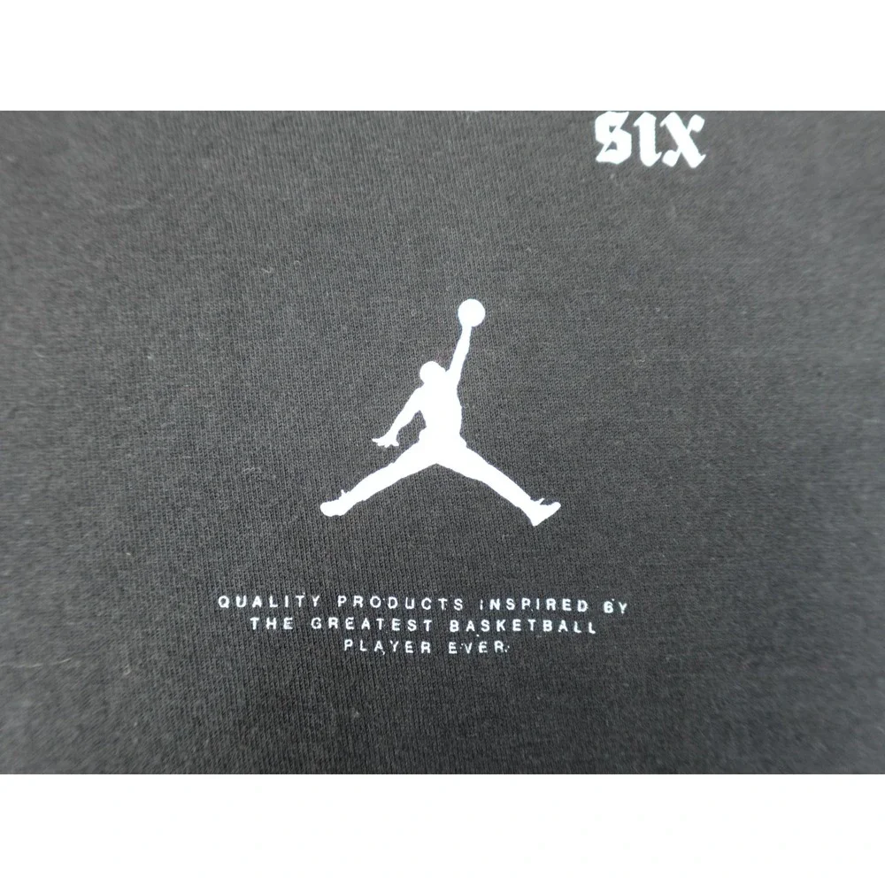 Jordan‎ The Joy of Six T-Shirt Mens Medium Black AT8927-PHM Graphic Tee Jumpman